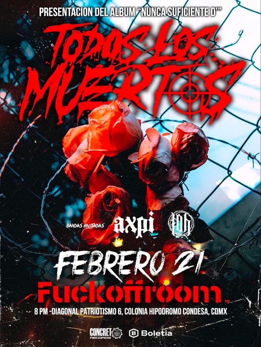 BBeat105's tweet photo. Mañana, 21 de feb:
- #SombraFest en @GatoCalavera, con #Hoffen, #CrímenesDeNiños y #MannequinViolet. @HeladosProd
- #TodosLosMuertos en #FVCKOFFROOM
- #Tijuana, en #DragonRojoBar, #Enforcer. @chamucoprods
- #Hermosillo, #Nargaroth. @chamucoprods
#StayBlast
#BlastBeat105 https://t.co/WkI08Eiz5I