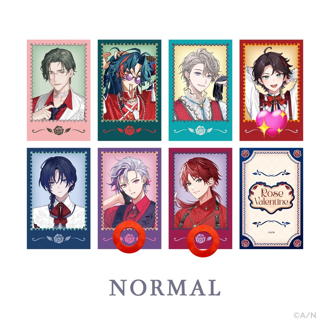 交換 仮約束】 にじさんじ Rose Valentine ランダムハート型缶バッジ