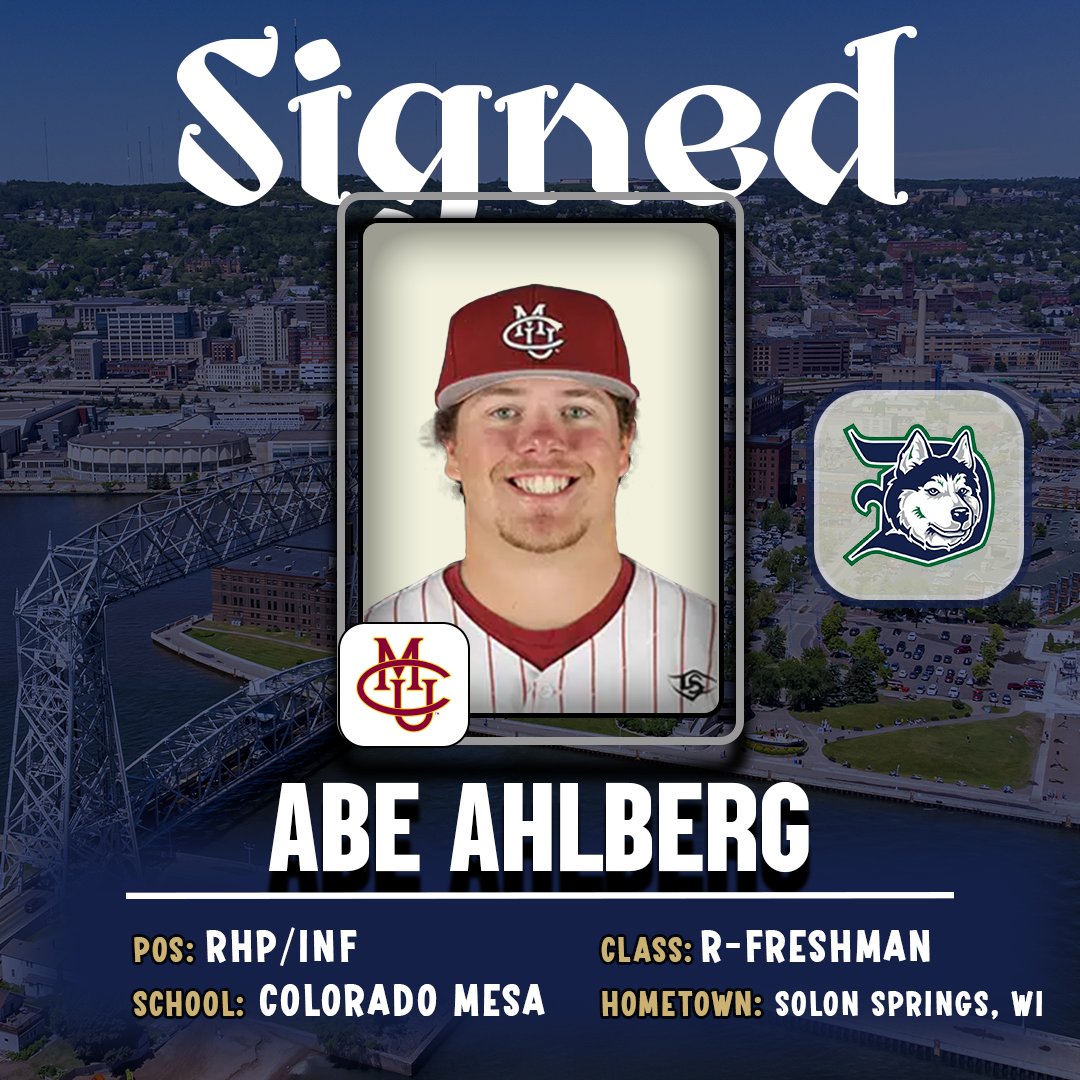 DuluthHuskies's tweet photo. The first pieces of our 2026 roster are here! 🐾

We’re thrilled to welcome Abe Ahlberg, Finn Furcht, and Brent Godina to the Duluth Huskies this summer!

Read More: https://t.co/bAojggq6tI

#rollskies🐾 https://t.co/9WfXjQl9LQ