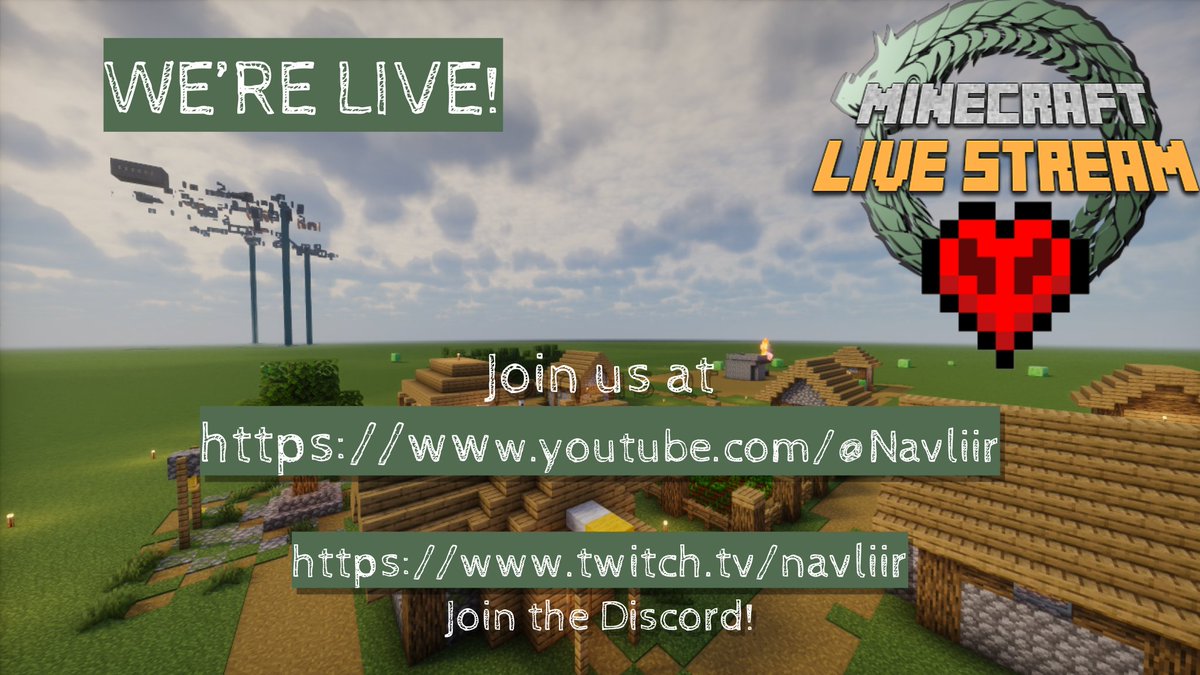 Navliir's tweet photo. We're LIVE again on our Superflat Hardcore World for the 100 days challenge!  Nav's Safe Space is going to ensure we don't die again! #Minecraft
https://t.co/LHynXC5fuV https://t.co/llKaktsAXL
