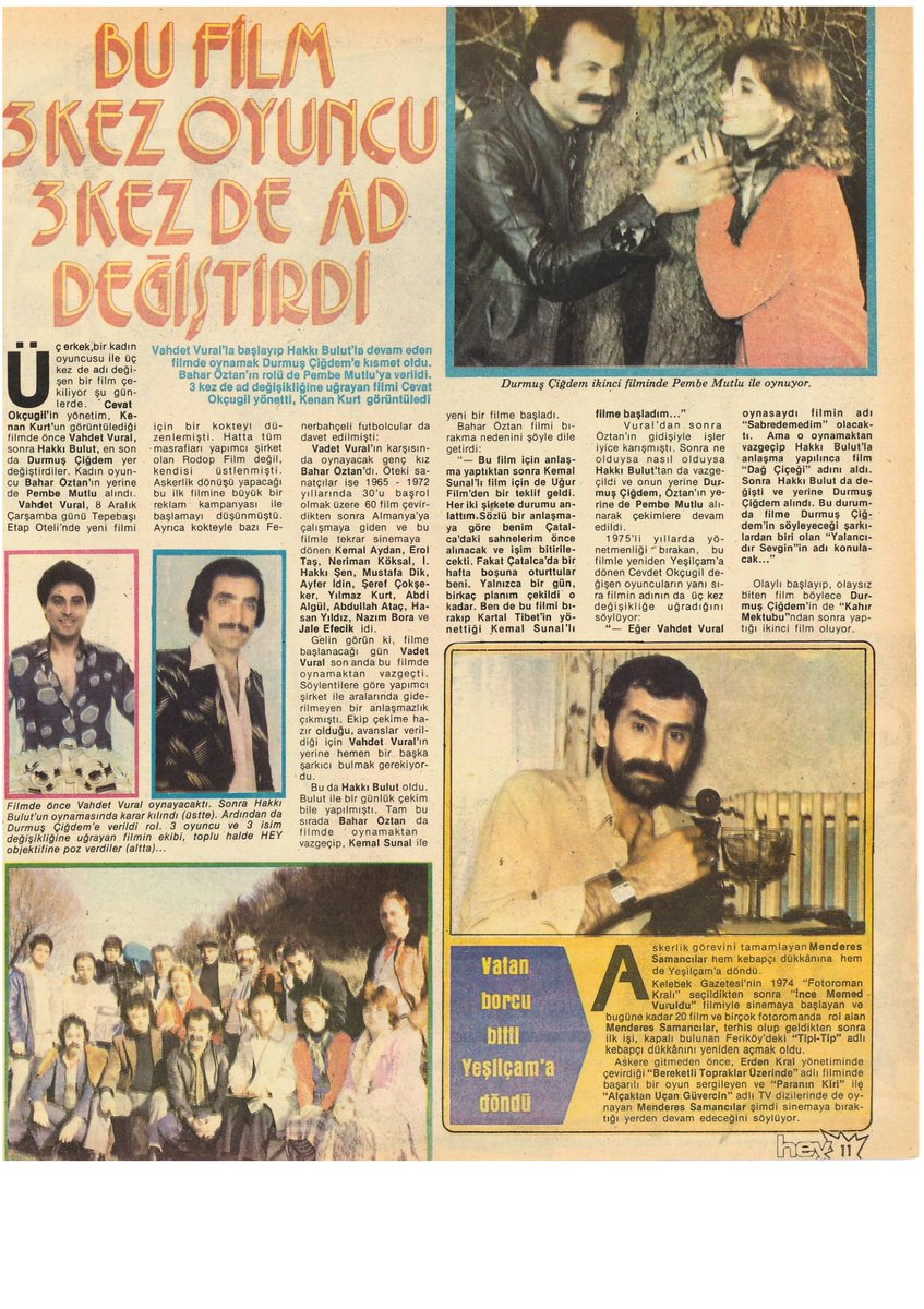 Mehmetcan198's tweet photo. #KemalSunal #AdileNaşit #PembeMutlu #İbrahimTatlıses #YaprakÖzdemiroğlu #OrhanGencebay #NeclaNazır #FerdiTayfur #BanuAlkan #DurmuşÇiğdem #MenderesSamancılar #VahdetVural #HakkıBulut #ÜmitBesen #EmelÖzçelik #AytenAlpman #YalçınÖzden #BarışManço #Ocak #1983yılı @tchulya80 @_Arsiv_ https://t.co/FDgVFW4Gpm