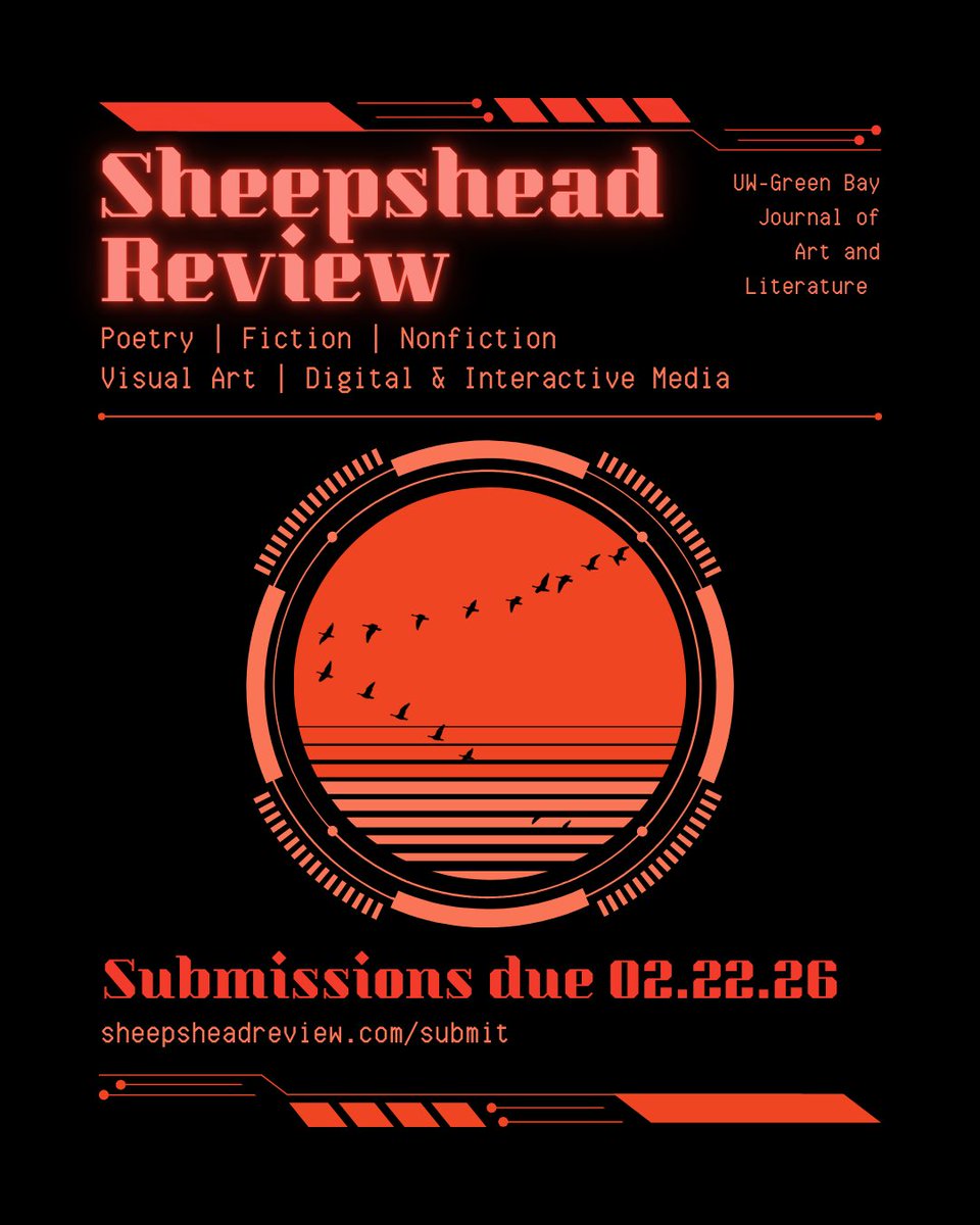 sheepsheadrev's tweet photo. TWO DAYS LEFT…we can’t wait to read your work!

https://t.co/dBbMT4FFsp https://t.co/pUedm8bD7v