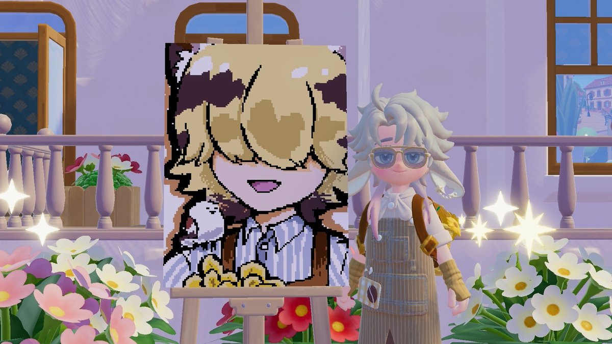 ブランク君初描き挑戦 ´-
結構慣れるのに時間かかるけど楽しい☺️
 #ハートピア  #ハートピアスローライフ