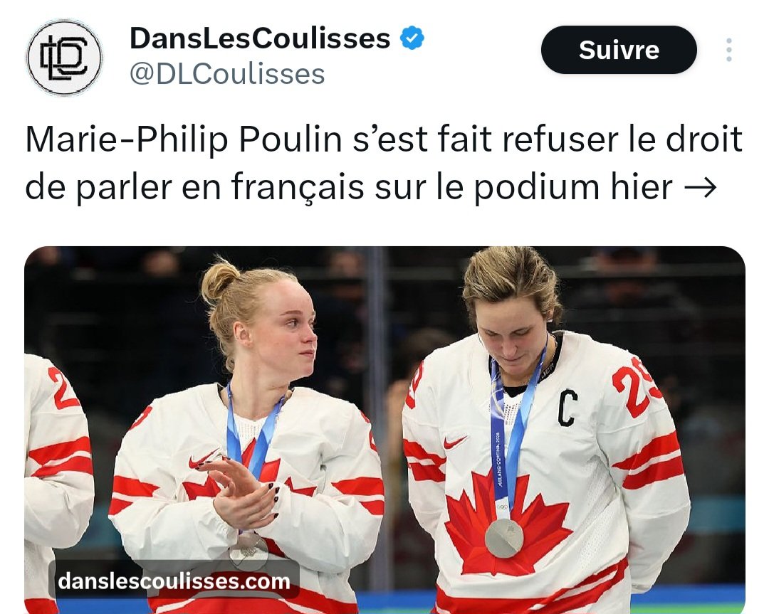 trudel_denis's tweet image. Ça va en prendre combien de ça pour que les Québécois se réveillent ??

Ils aiment nos médailles 

Mais notre langue et notre culture...

Speak White 

#Quebec #Olympiques #Milan