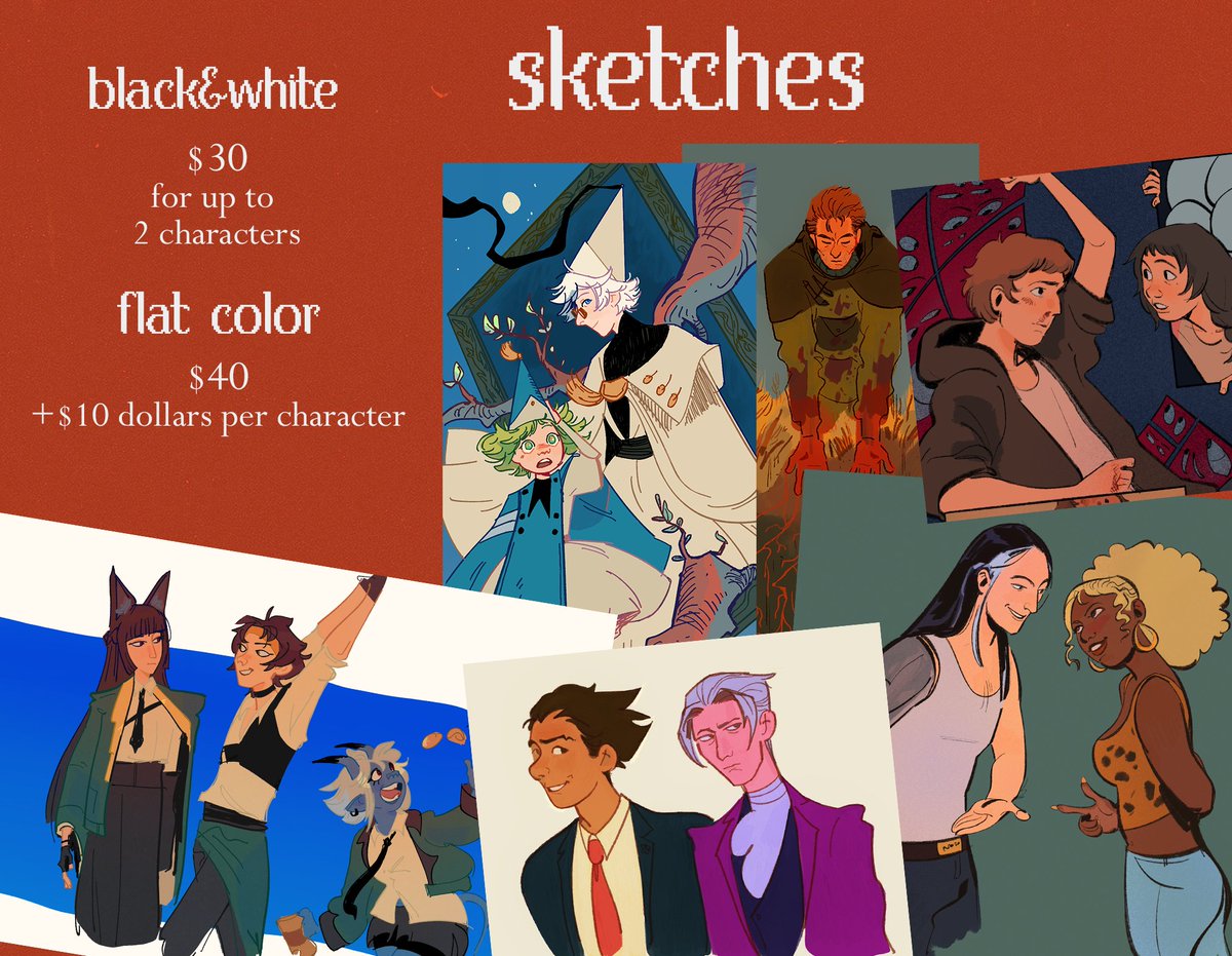 seefasters's tweet image. hiiii i'm opening c0mms.... please dm me or reach out at seefaster.a@gmail.com if you're interested
rts are appreciated!!