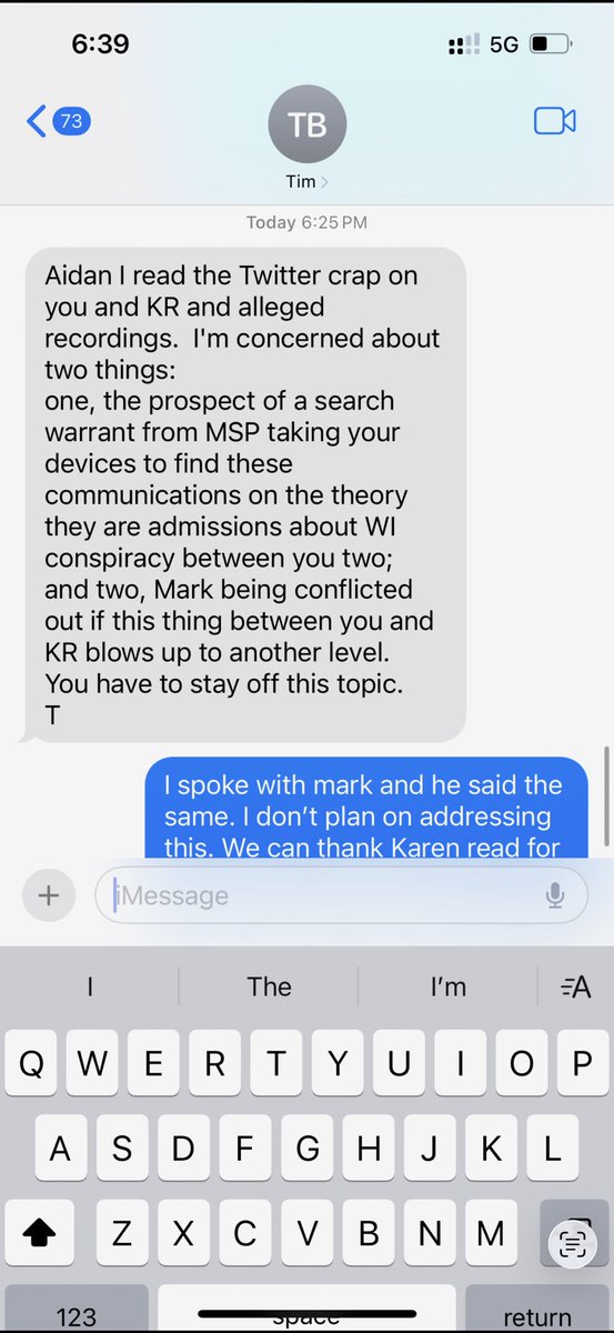 Just remember, it was Karen reads fault Aidan recorded Karen read according to Aidan.