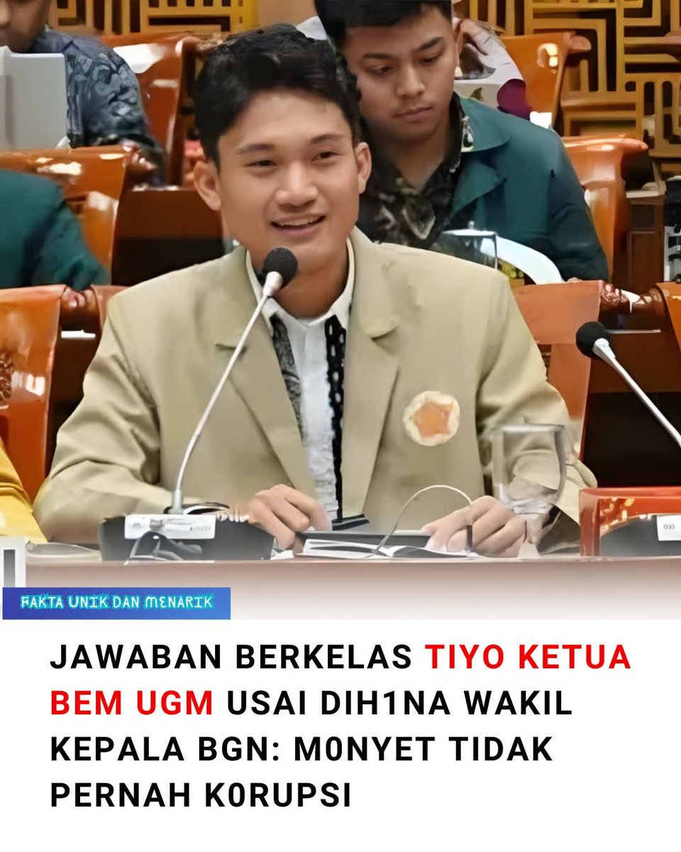 Ganteng, pinter, omongannya berkelas pula. Beda banget sama pejabat tapi hobi makan yang bukan haknya. Mungkin yang ngerasa dihina itu karena kesindir ya? Makanya, jadi pejabat itu amanah, jangan malah jadi beban negara. Masak kalah integritasnya sama m0ny3t ? Duh, ngeriii..