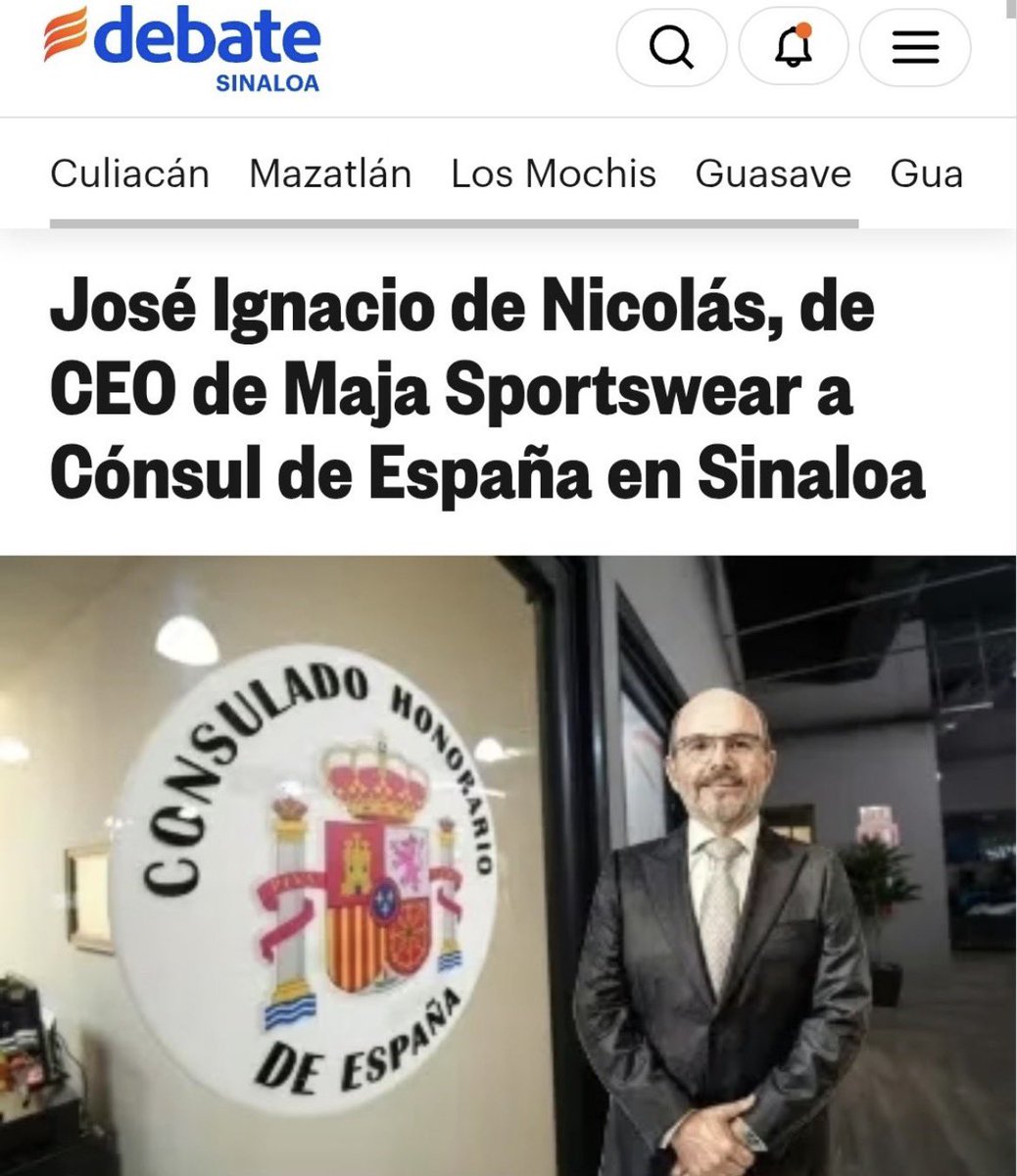 enriquemunozFM's tweet photo. Amílcar Olán inaugura una nueva tienda Maja en Villahermosa, pero el trasfondo pesa más que el listón.
La marca pertenece a José Ignacio de Nicolás, empresario ligado a Homex, uno de los grandes escándalos financieros del pasado. Hoy, el mismo nombre aparece con cargo diplomático: cónsul de España en Sinaloa.
Negocios con antecedentes cuestionados, sonrisas para la foto y nombramientos oficiales sin explicación clara.
Cuando las trayectorias no cuadran, las dudas crecen.
Esta historia no se cierra con una inauguración.
Apenas empieza…
