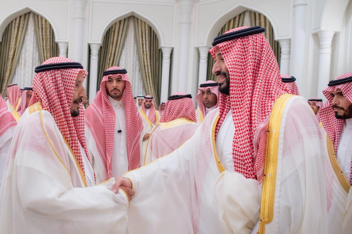 FullofHoly's tweet photo. تشرَّف جدي الشيخ / فيحان ابن درويش، شيخ قبيلة الشطر، وعمي الشيخ / بدر بن فيحان ابن درويش، نائب شيخ قبيلة الشطر ومحافظ محافظة خيبر سابقًا، وعمي اللواء / نايف بن فيحان ابن درويش، محافظ محافظة العيص، بالسلام على صاحب السمو الملكي #ولي_العهد الأمير محمد بن سلمان بن عبدالعزيز آل سعود. https://t.co/Z5mdVKRH4e
