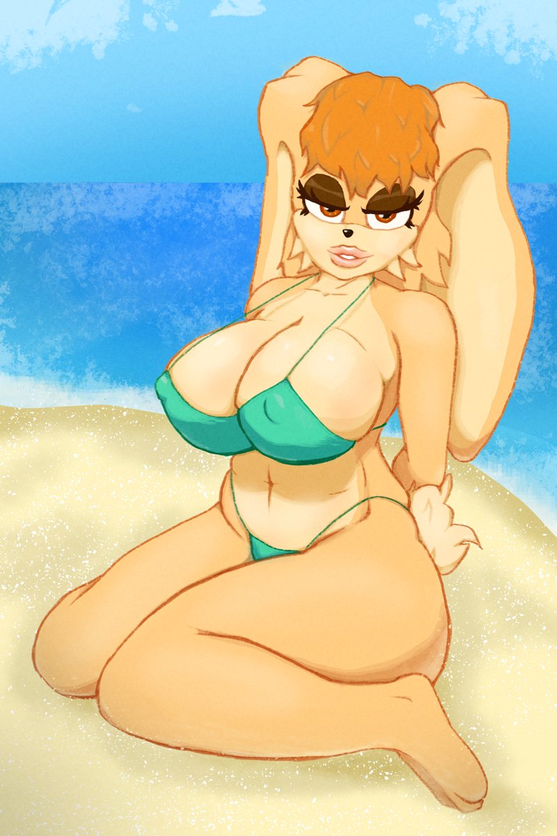 LabCoat_119's tweet photo. "Let's go pick up chicks at the beach!!!!" 
The chicks in question:

#fanart #sonicthehedgehog #SEGA #vanilla #vanillatherabbit https://t.co/P886AShpSZ