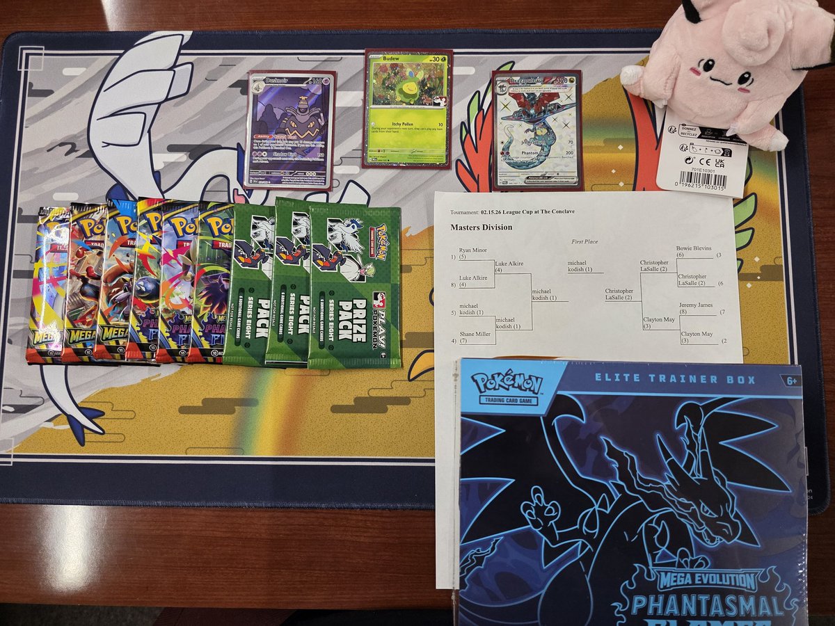 A little late on the post 😂 finished second for the first time ever at a league cup at The Conclave! Best finish of my journey so far! I wanna thank my buddies and teammates Shane and Ethan for hanging around after and supporting me through top cut!