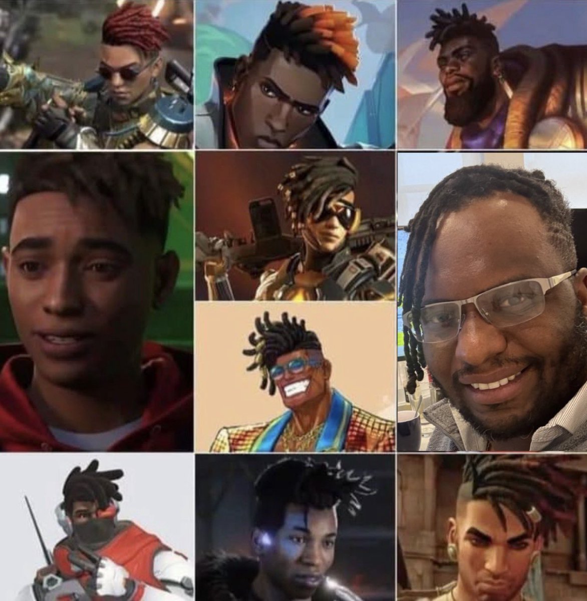 It truly take a special kind of tether to talk shit and rock the video game Killmonger style haircut as a grown ass man.😩
