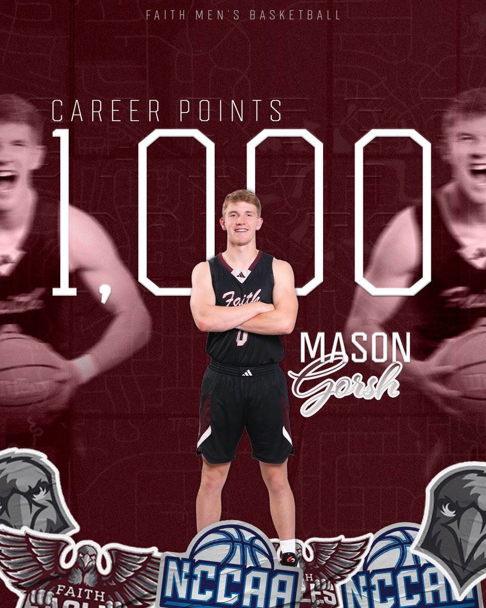 fbbceagles's tweet photo. 1️⃣0️⃣0️⃣0️⃣ CAREER POINTS

Mason Gorsh surpassed 1,000 career points In tonight’s win over Ozark! Way to go, Mason!!

#EagleNation🦅 https://t.co/OjKYPRzcI4
