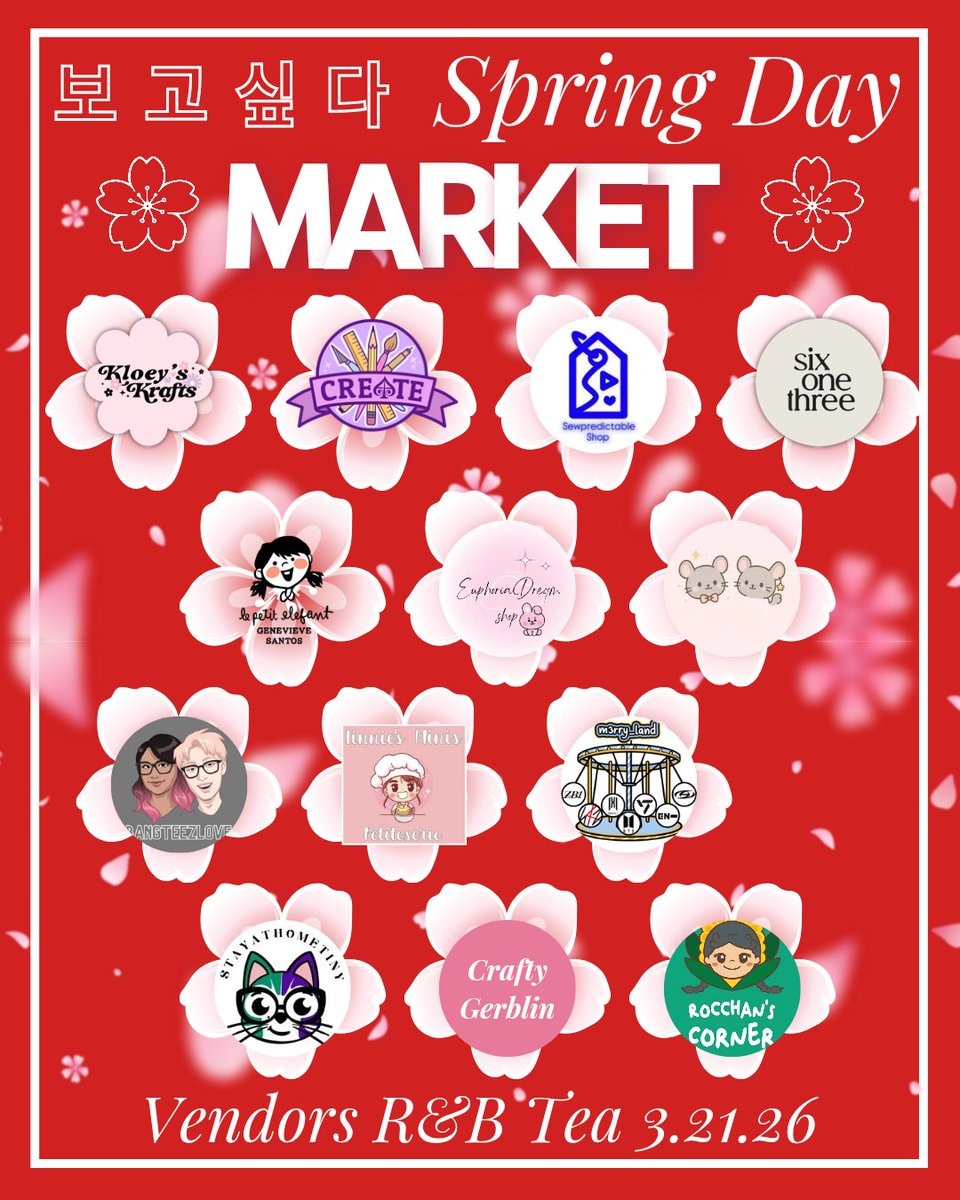 BdcgEvents's tweet image. Updated vendor llineup for our #SpringDayMarketSJ events.