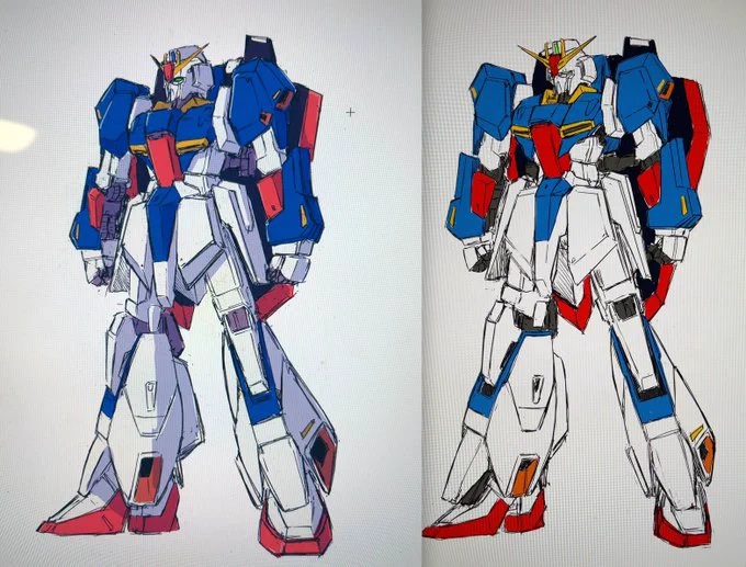 昔描いたZガンダム