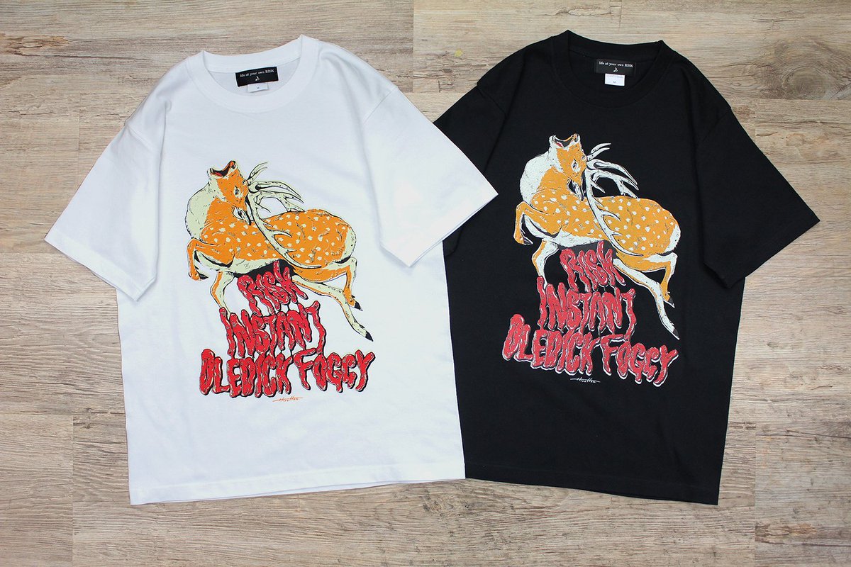 OLEDICKFOGGY×INSTANT×RISK」 新色コラボtee発売！ 店頭・通販にて