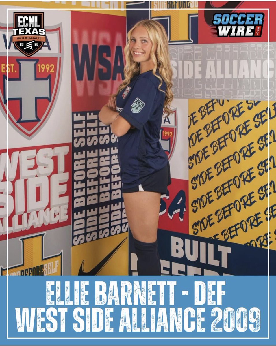 CONGRATS to our players <a href="/EllieMBarnett/">Ellie Barnett • Left-Footed CB • ECNL 2027</a> on her <a href="/TheSoccerWire/">SoccerWire</a> Players that Impressed <a href="/ECNLgirls/">ECNL Girls</a> KC, Maya Ido on being a Featured Player <a href="/TopDrawerSoccer/">TopDrawerSoccer</a> for ECNL Texas, and Ellie for being a Player To Watch at ECNL Texas 🎉

<a href="/ImYouthSoccer/">ECNL/GA/Recruiting/College Soccer</a> <a href="/ImCollegeSoccer/">College Soccer Truth ™</a>