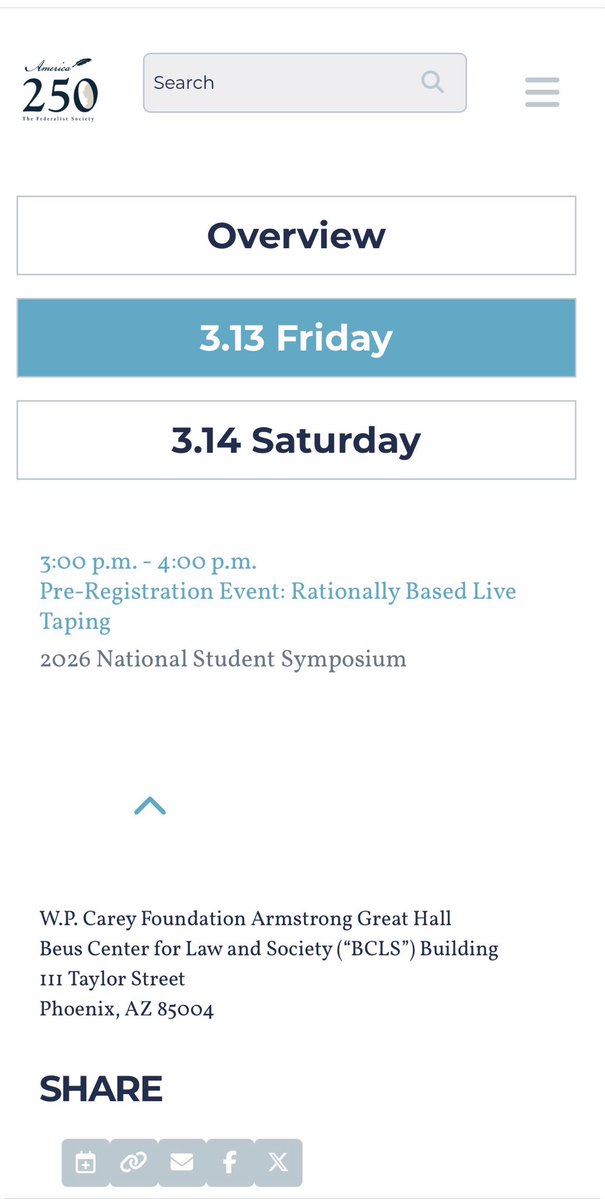 Excited for our first live taping of Rationally BASED, with some of the brightest law students in the country cohosting. Come by if you’re in Phoenix, Friday March 13 at 3pm, ASU Law great hall.