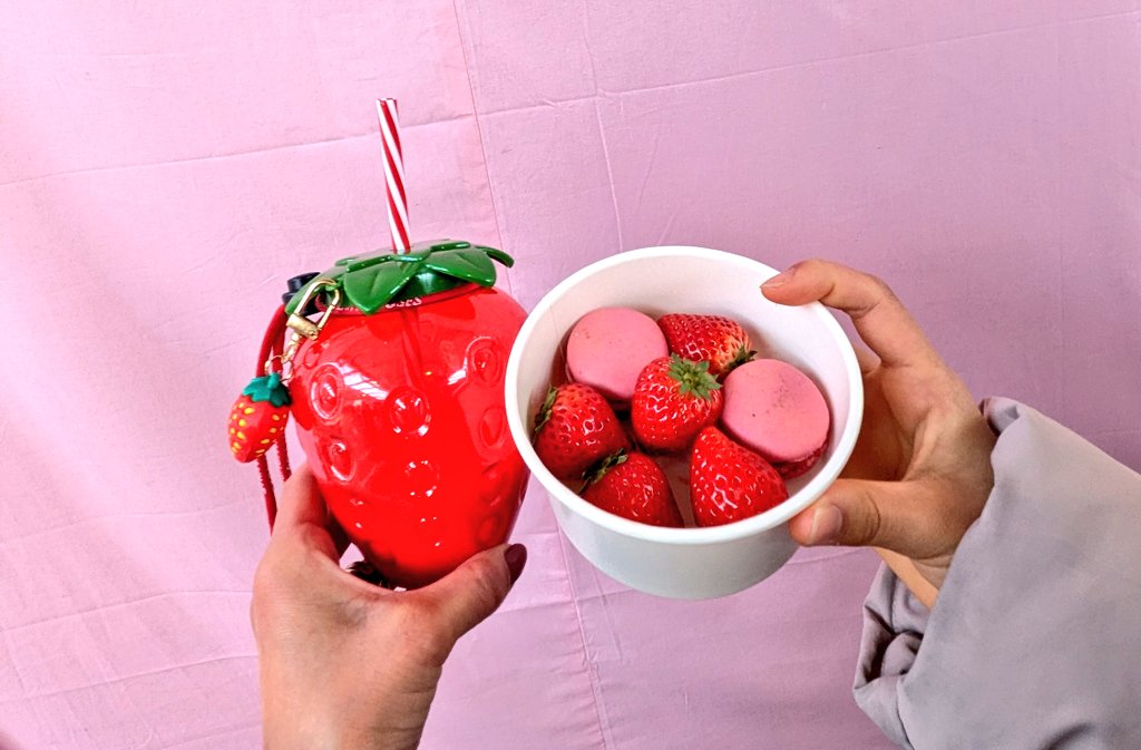 赤レンガ倉庫ストロベリーフェスティバルに行ったよ🍓⸜( ॑꒳ ॑