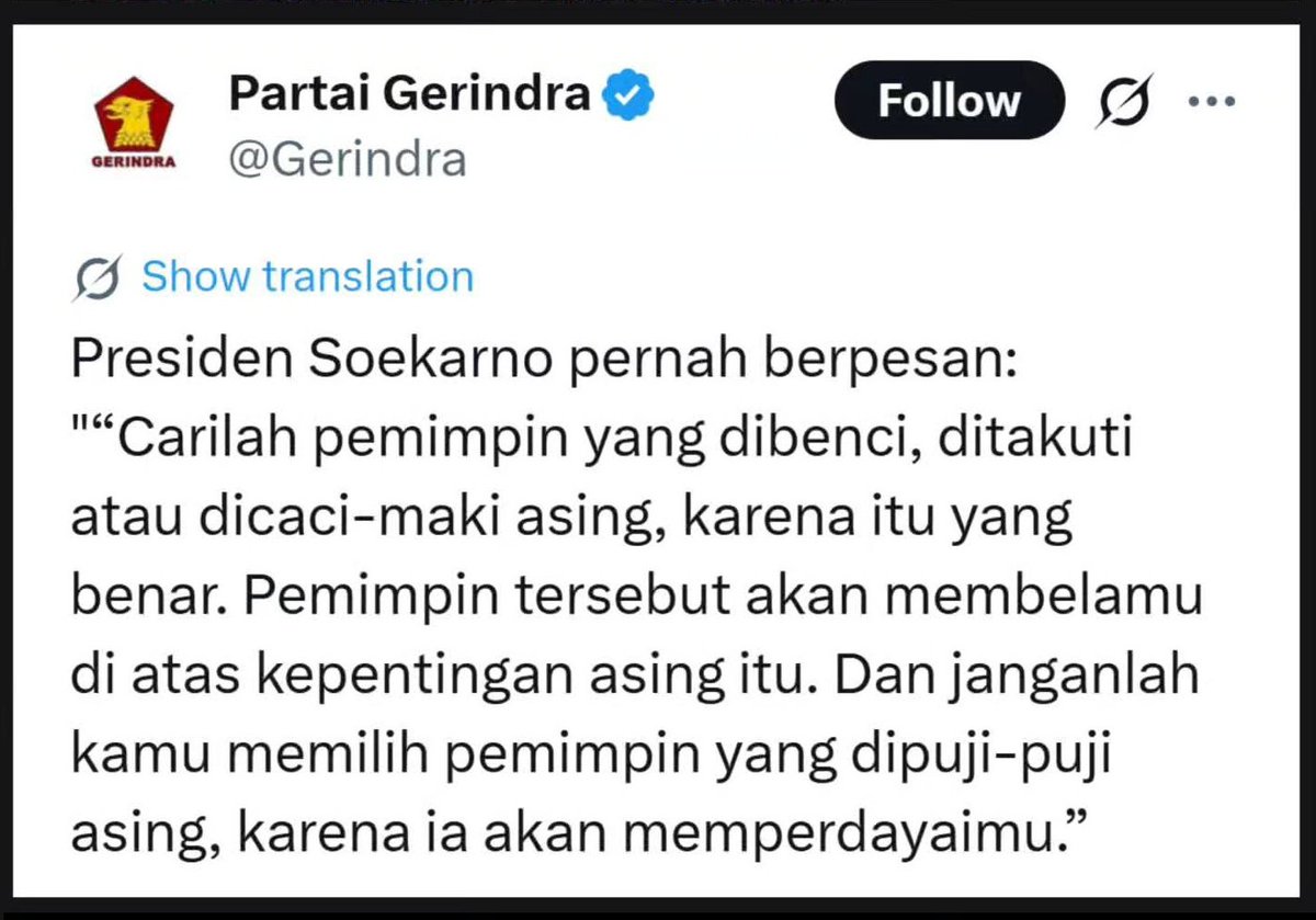 KangManto123's tweet photo. Pesan presiden Soekarno : https://t.co/UQq4gBcFwk