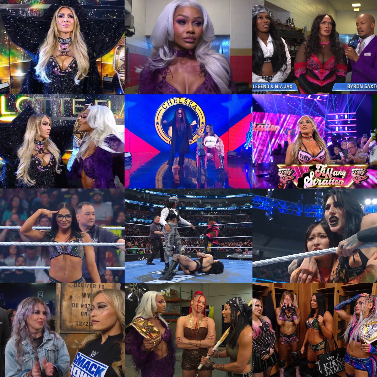 ERAOFMONE's tweet photo. so much WOMEN featured tonight on smackdown ⭐️💙 https://t.co/67hnnJGz4i