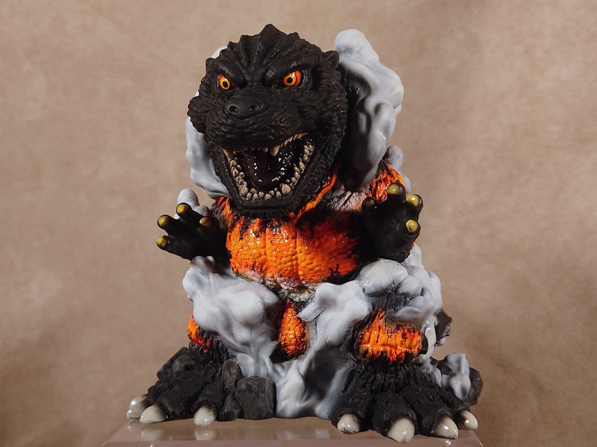 鎮座獣EX ゴジラ1995 リペイント、カスタム 元も良かったのですが