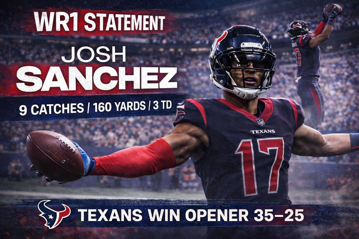 XCFL_CoachBoone's tweet photo. Year 2. WR1. Statement made.
Josh Sanchez: 9 catches. 160 yards. 3 TD.

1–0.
@XCFLNetwork https://t.co/tW0hjqrOVp