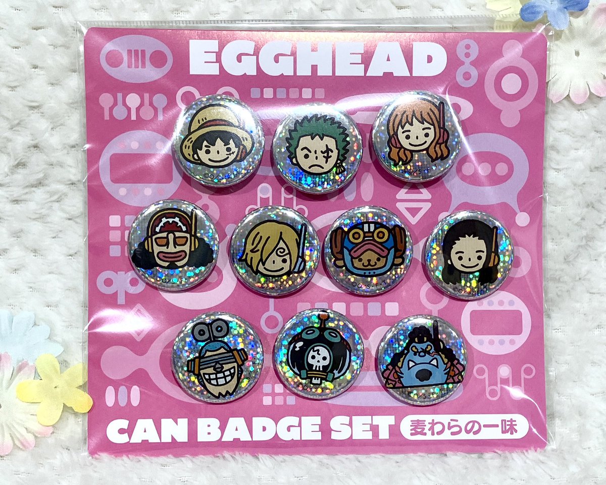再入荷】麦わらストア限定 EGGHEAD アイコンミニ缶バッジ 麦わらの一味
