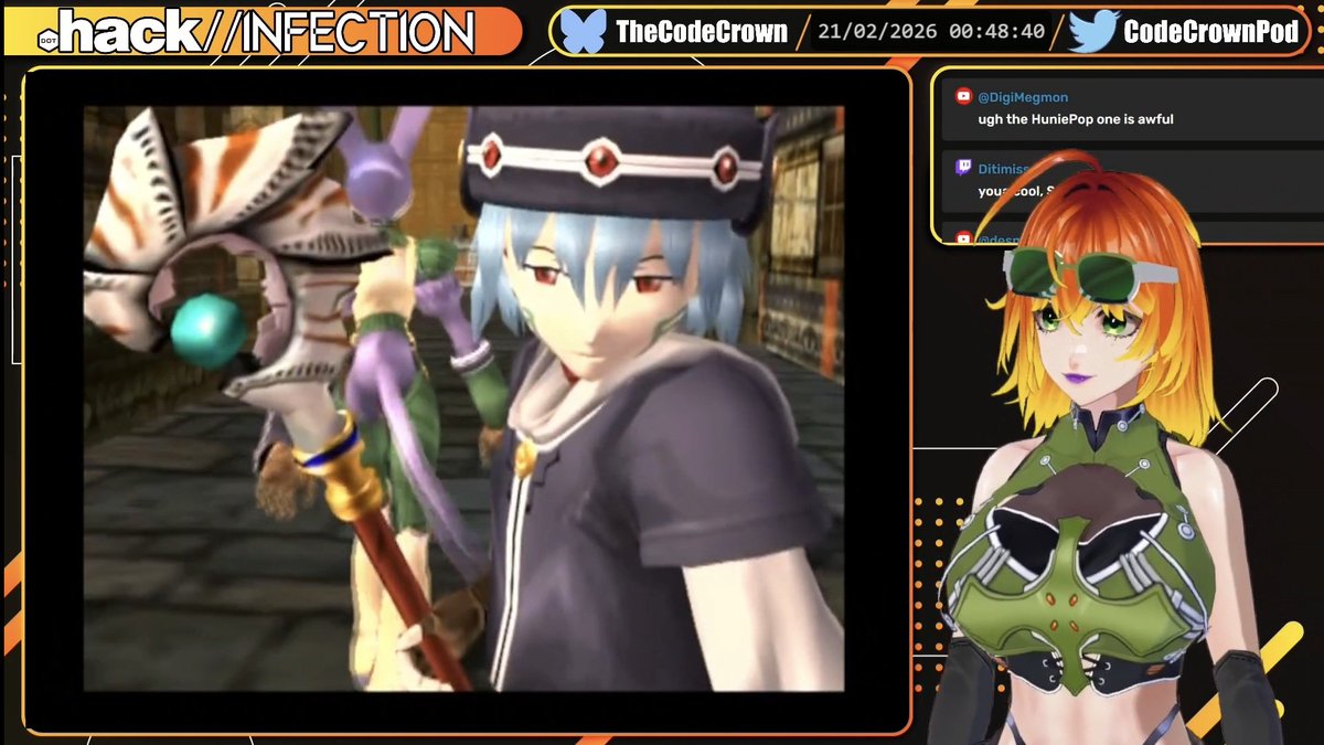 CodeCrownPod's tweet photo. Bro! They knew what they were doing with this damn cat! She has so much swagger.
#dothack #dothackINFECTION #PS2 https://t.co/heVjpdLaiY