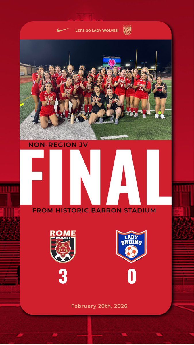 Rome Lady Wolves Soccer tweet media