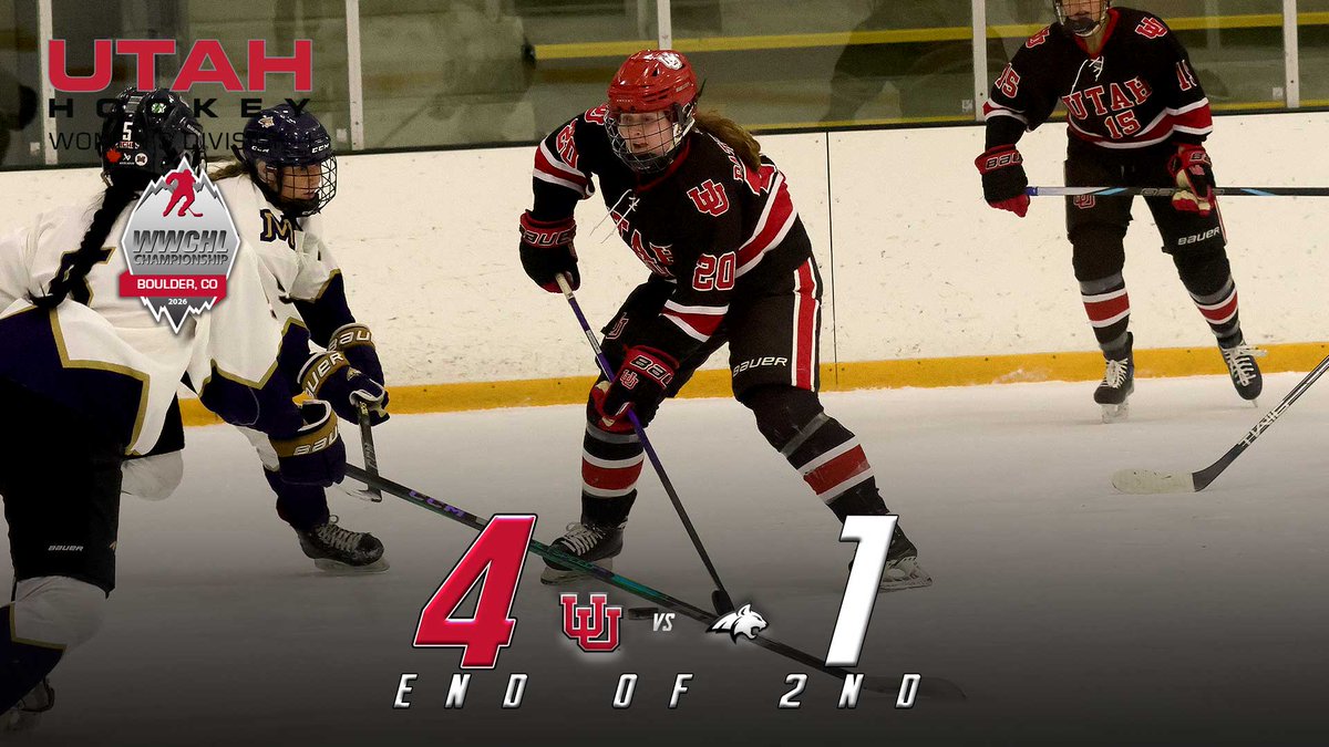 W1 up 4-1 against the Bobcats 🔥  #GoUtes #UtahHockey