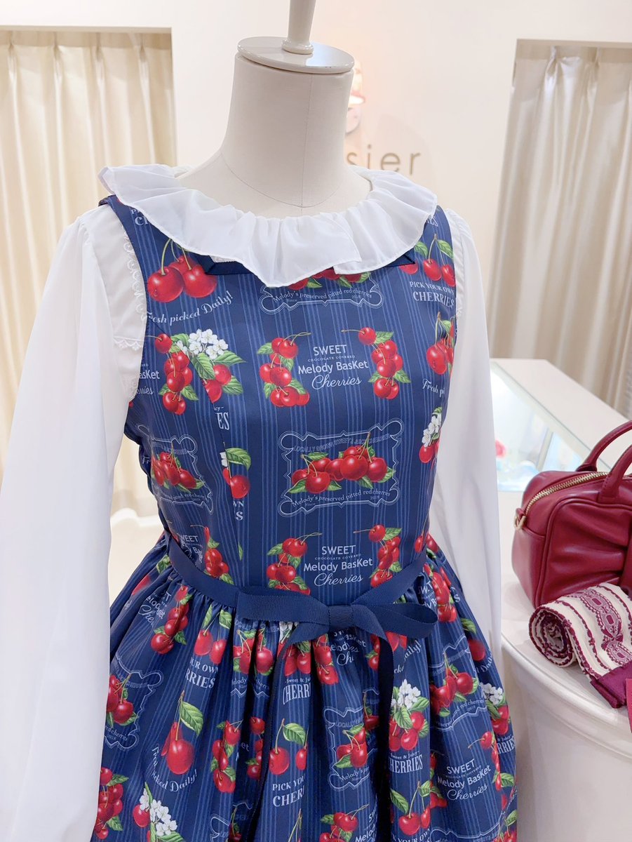 🍒ご予約受付中🍒 【Melody BasKet】 Fresh Cherryジャンパースカート