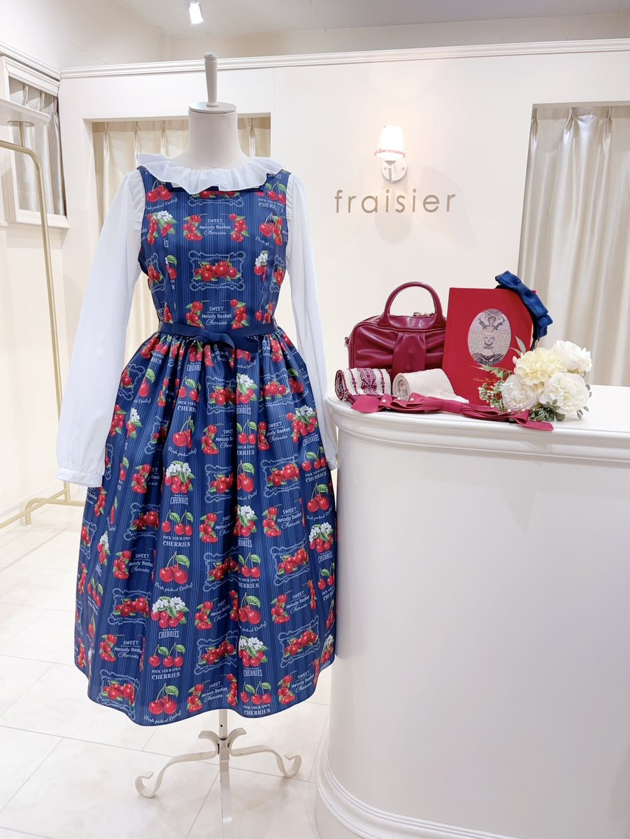 🍒ご予約受付中🍒 【Melody BasKet】 Fresh Cherryジャンパースカート
