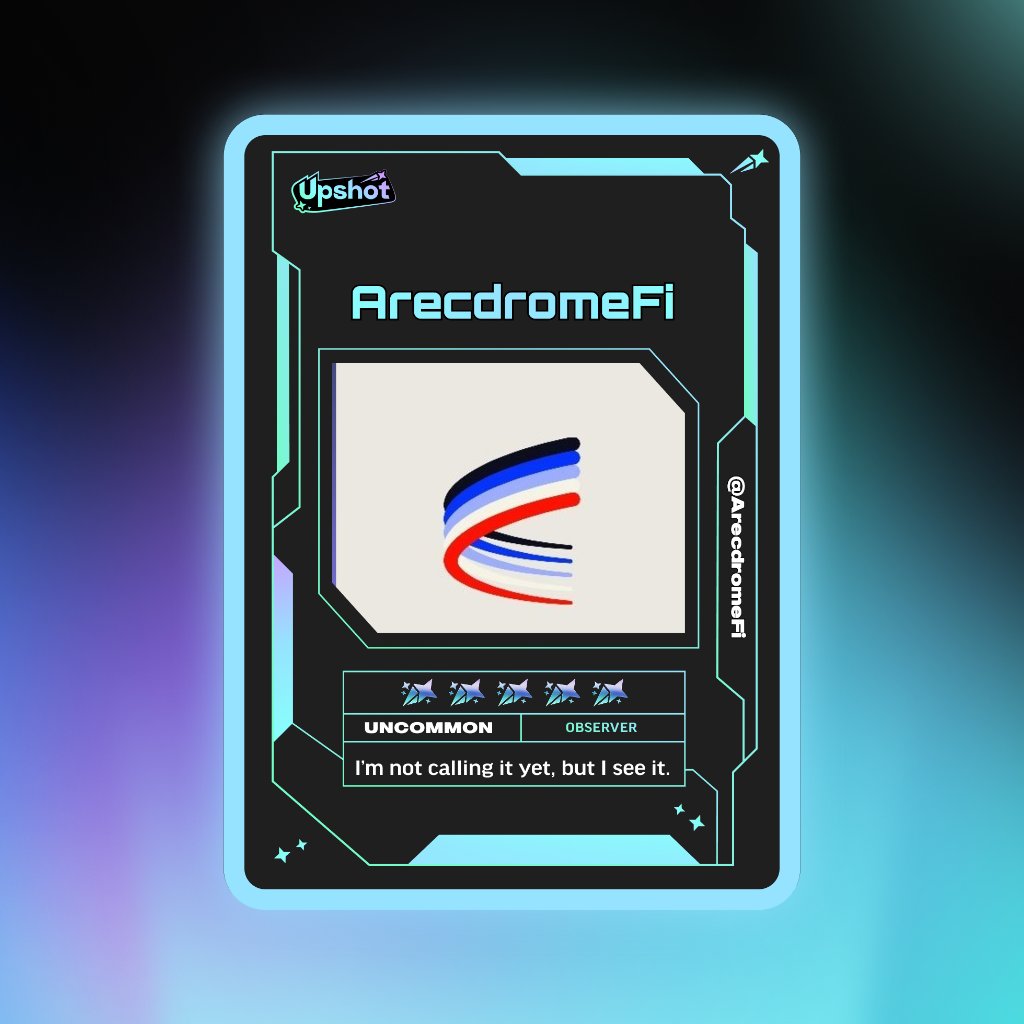 ArecdromeFi's tweet photo. Just ripped my Predictor Card!

Ready to claim instant cash prizes, free packs and more.

Welcome to Prediction Play on @upshot_cards

Your turn
https://t.co/mI7LypBYwn https://t.co/ZLS7QdFiGR