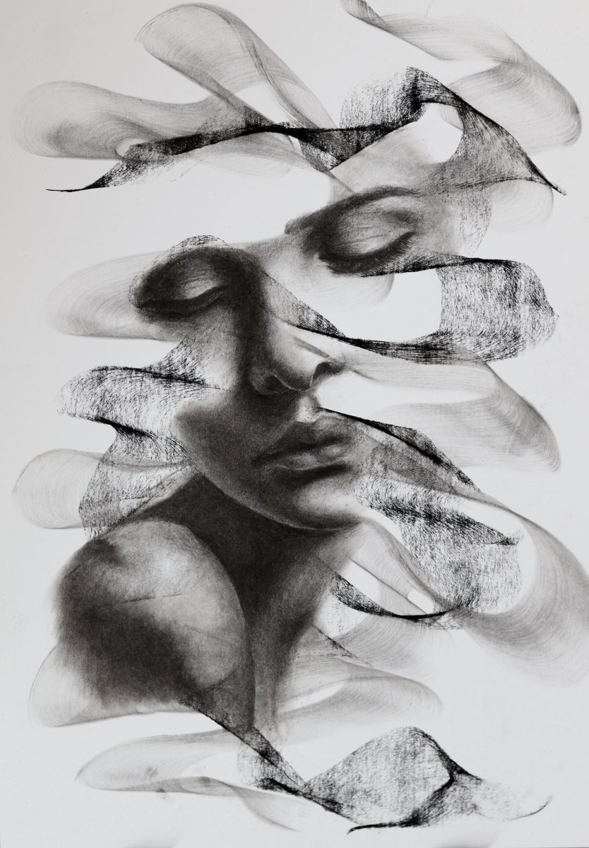 過去絵✍️
#charcoal #drawing #木炭画