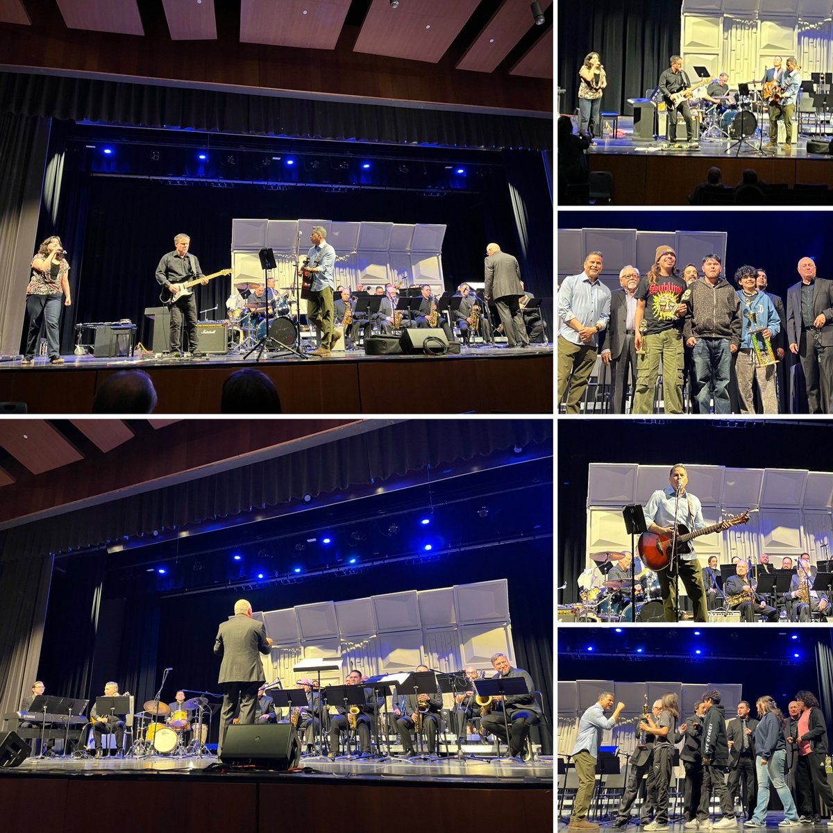 jim_vasquez20's tweet photo. Congratulations to the talented student jazz ensembles from #TeamSISD &amp; the region for awesome performances at the 2026 Socorro ISD Jazz Invitational organized by @SISD_FineArts. It was a pleasure awarding the winners and sharing the stage with talented SISD faculty musicians! https://t.co/TxAmlYfWdi
