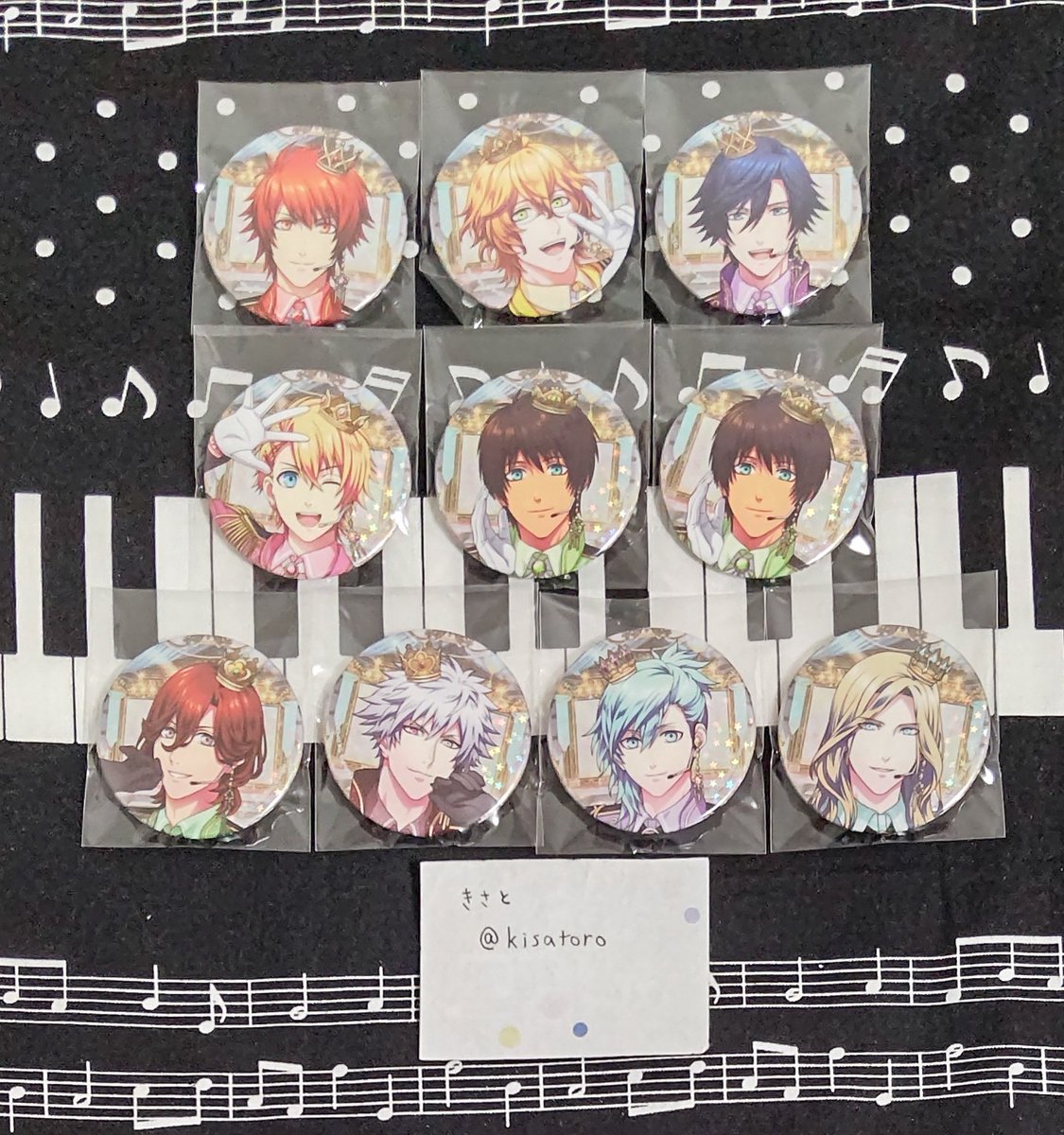 交換/譲渡】うたプリ ブロメイト シャニライ スターホログラム缶バッジ