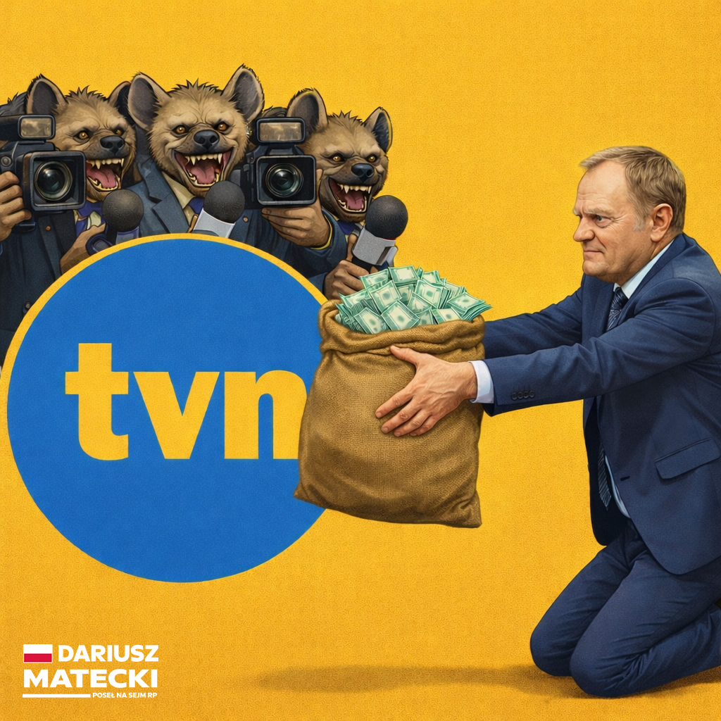 Czy miłość TVN do Tuska jest czysta? Czy może jest to zwykły koniunkturalizm? Miłość za pieniądze? 

To jest tylko kilka moich ostatnich kontroli poselskich:

💰1,5 miliona złotych z MSZ.
💰1,2 miliona złotych z Min. Finansów. 
💰2,5 miliona złotych z Min. Rolnictwa.
💰7,6