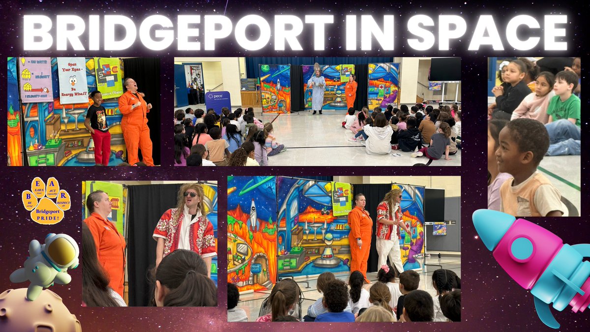 Today, our Bridgeport Bears were treated to an out of this world assembly: Space Station Conservation! It used humor and storytelling to teach students about energy use, waste, conservation, &amp; renewable resources, all with the backdrop of being in Space! <a href="/UpperMerionSD/">Upper Merion Area School District</a>