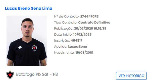 soaresraniery's tweet photo. O @BotafogoPB regularizou nesta sexta-feira (20) a contratação do lateral-direito Lucas Sena, de 24 anos. O jogador está treinando no CT da Maravilha do Contorno. Ele ainda não foi anunciado, mas uma imagem sua treinando já havia sido vazada em uma publicação nas redes sociais. https://t.co/wr8YKRGNvC