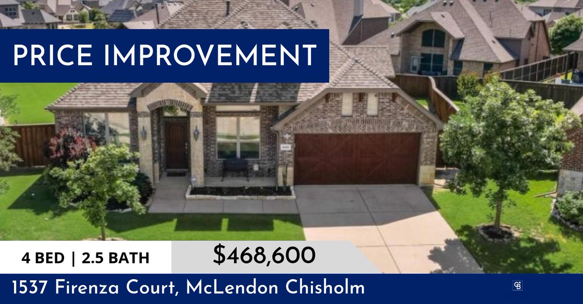 monikasimmons's tweet photo. 📍 Price Improvement 📍 This recently reduced home at 1537 Firenza Court in Mclendon Chisholm won't last long, so, don't wait to set up a showing! Reach out here or at (469) 632-6344 for more information! https://t.co/0Sc8mOOXCD https://t.co/c6Nr1UnY85