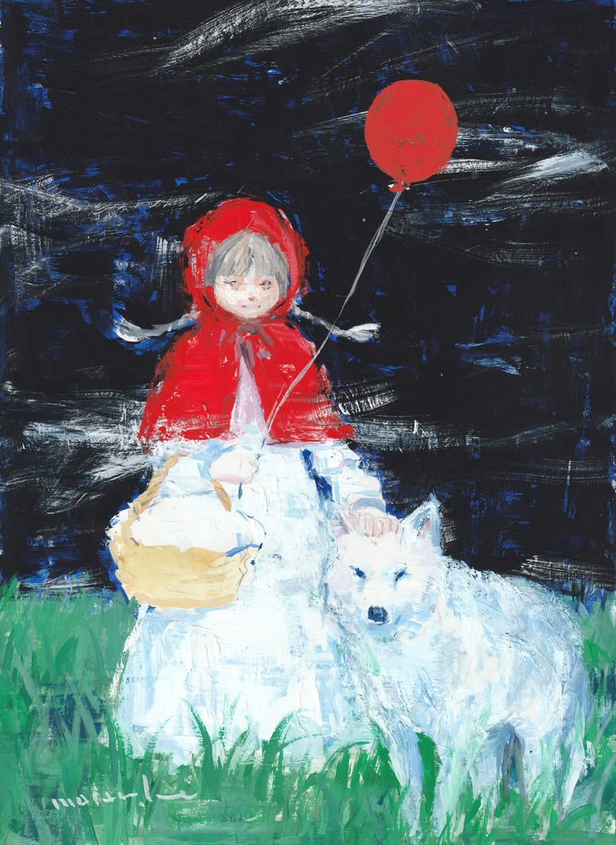 赤ずきんちゃんとオオカミ ART HOUSEさんでの個展、 昨日のご来場