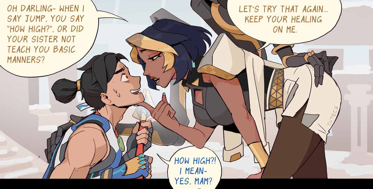 Cute_C3's tweet image. Sorry team.... got higher priorities :) 
#OverwatchFanart #Overwatch2 #wuyang #Dominafanart #domina #Anranoverwatch