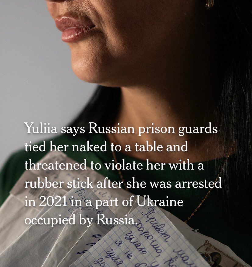 Important article to read and share. Russian soldiers rape and torture. Many stories will be untold as the russians killed their Ukrainian victims but the  stories you need to read today’s are these. 
It’s systemic, it’s encouraged and it’s celebrated by russians.