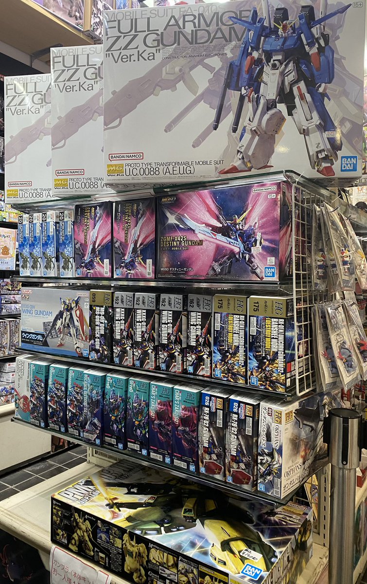 MG 1/100 フルアーマーZZガンダム Ver.Ka」 「MGSD デスティニー