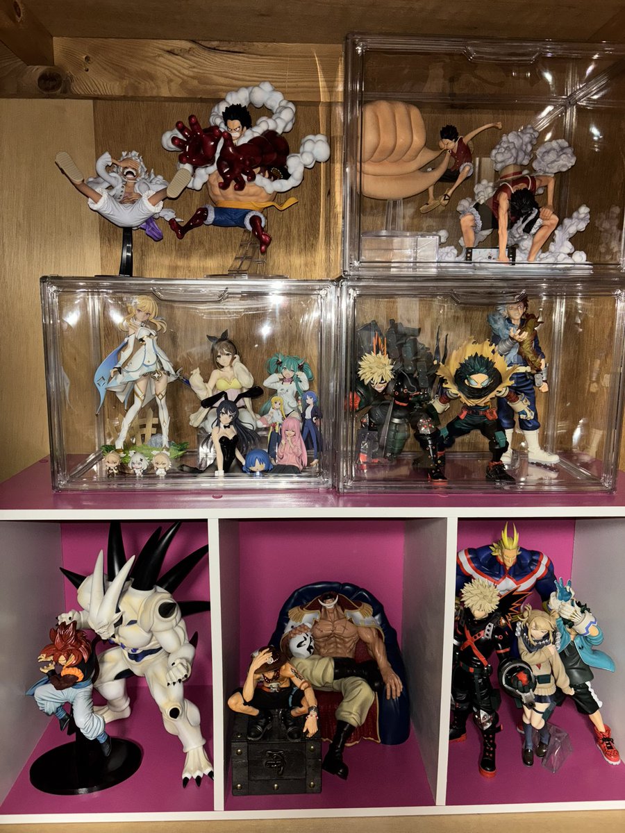 フィギュアケースが無かった頃もある今も、自分のディスプレイが一番