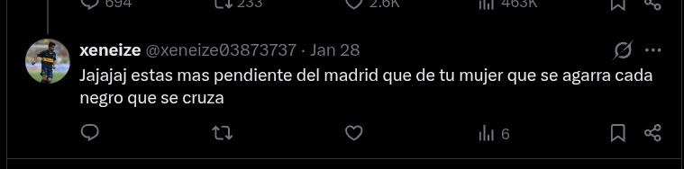 JoseLopez149512's tweet photo. @xeneize03873737 @ChadAbrazo @morao__ @UEFA Hoy decidí perder mi tiempo viendo tu perfil para reír un poco, y cumpliste mis expectativas. Por qué son tan doble moral? Te quejas del racismo y de que ataquen a un chico de 18 años (Mastantuono) pero tú haces los mismo con Lamine. Por último... de que te quejas? https://t.co/xTPW3sn5T0