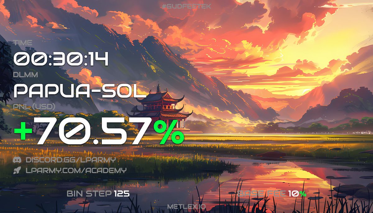 I tell u we print on $papua and i continue🫡

ça va continuer de print