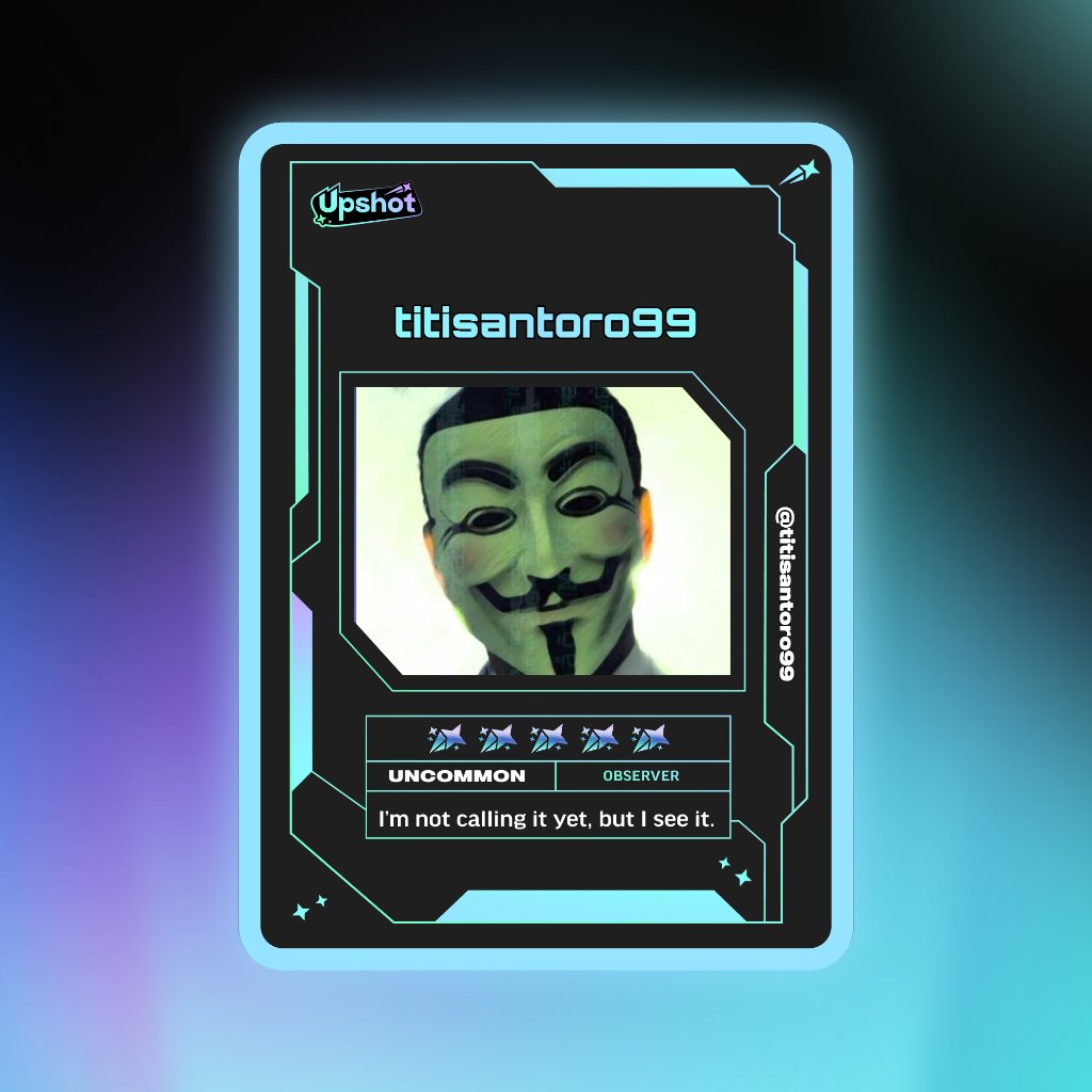 titisantoro99's tweet photo. Just ripped my Predictor Card!

Ready to claim instant cash prizes, free packs and more.

Welcome to Prediction Play on @upshot_cards

Your turn
https://t.co/R7zfzbAcEX https://t.co/PY8vSpElPV