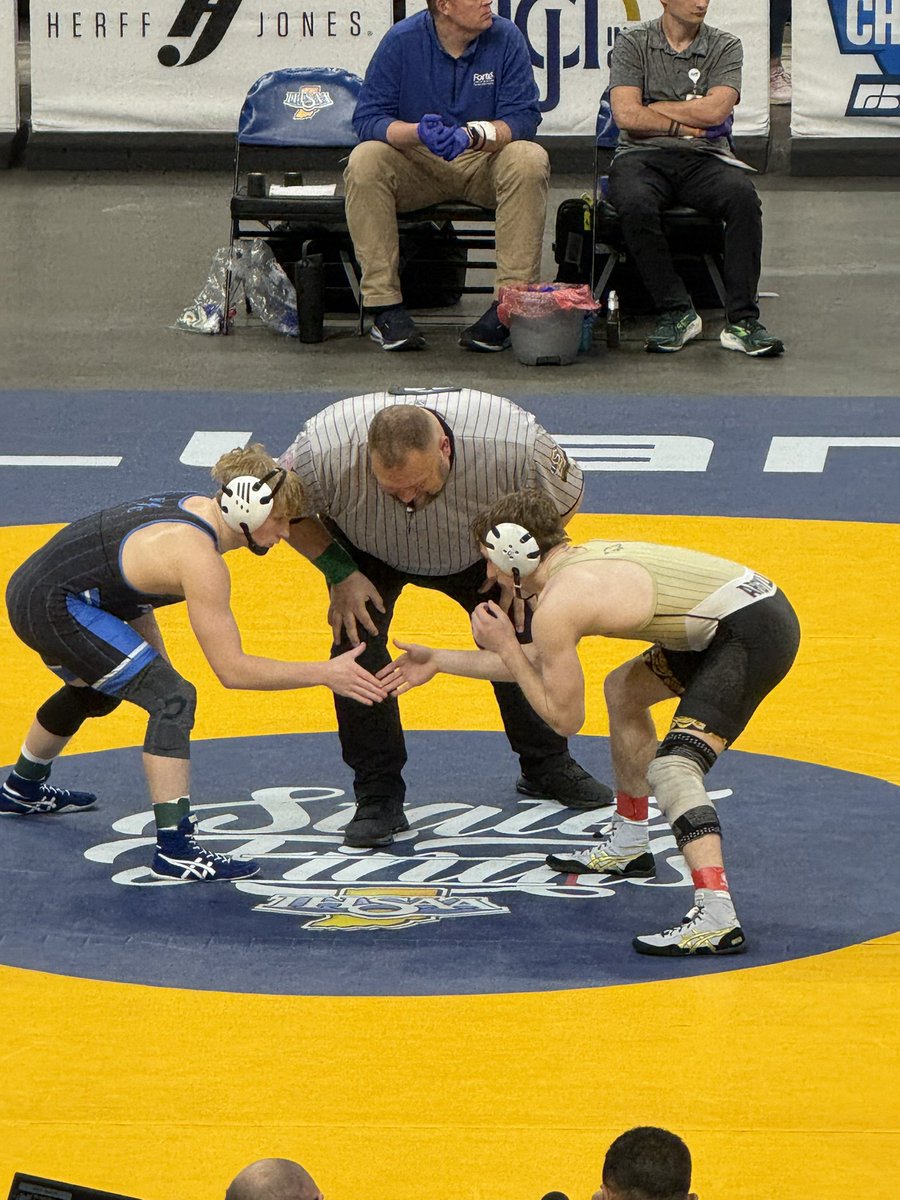 Tripp Haisley falls 10-2. 

What a ride! Two time state qualifier and multiple other accolades! Tripp goes down as one of the most decorated MG Wrestlers in history! 

Congrats on an amazing career, Tripp! 

#WeAreMG #MightyArgylls